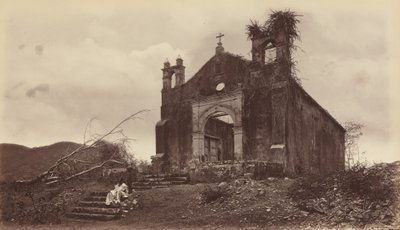 Ruïnes van de Kerk van San Miguel, Panama, 1877 door Eadweard Muybridge