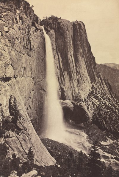 Yosemite Watervallen, 1868 door Eadweard Muybridge
