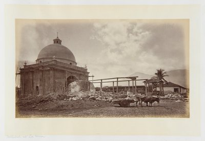 Kathedraal in La Union, El Salvador door Eadweard Muybridge