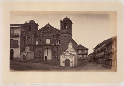 Kerk van de Merced, Panama door Eadweard Muybridge