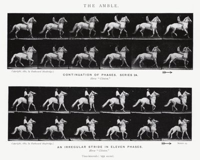 De Draf door Eadweard Muybridge
