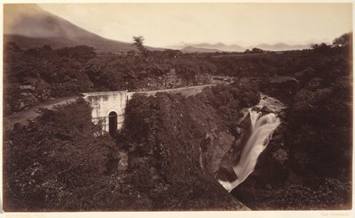 Watervallen van de Michatoya -Palin, Guatemala door Eadweard Muybridge
