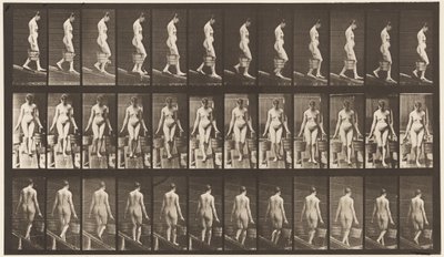 Plaat 121. Helling af, emmer water in elke hand door Eadweard Muybridge