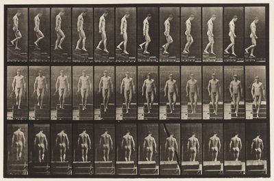 Plaat 125. Trappen aflopen door Eadweard Muybridge