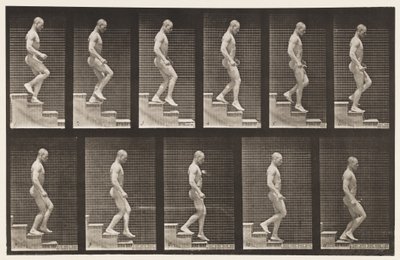 Plaat 126. Trappen afdalen door Eadweard Muybridge