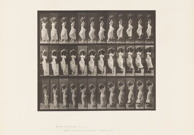 Plaat 146. Afdalen Hellend Vlak, Waterkruik op Linkerschouder door Eadweard Muybridge