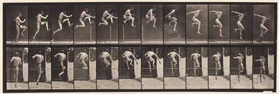 Plaat 153. Springen; recht hoogspringen (schoenen) door Eadweard Muybridge