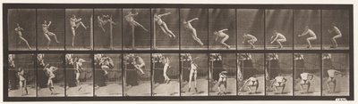 Springen; rennen twist hoogspringen door Eadweard Muybridge