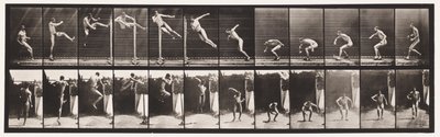 Plaat 158. Springen; Rennen Twist Hoogspringen (Schoenen) door Eadweard Muybridge