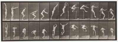 Plaat 161. Springen; Staand Hoogspringen door Eadweard Muybridge