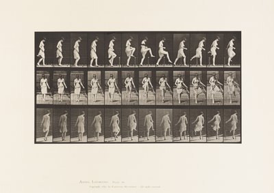 Plaat 181. Over een hek stappen door Eadweard Muybridge