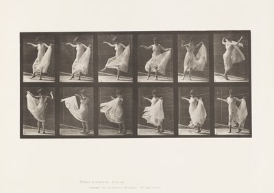 Plaat 189. Dansen (fantasie) door Eadweard Muybridge