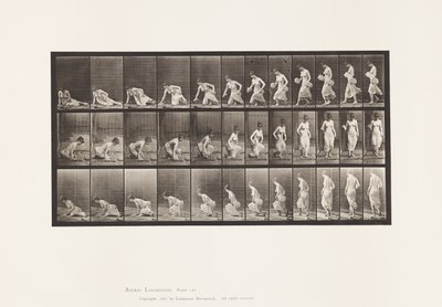 Plaat 248. Zitten op de Grond door Eadweard Muybridge