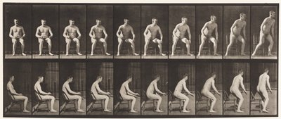 Plaat 249. Opstaan uit stoel door Eadweard Muybridge