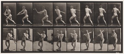 Plaat 278. Honkbal; Slaan door Eadweard Muybridge
