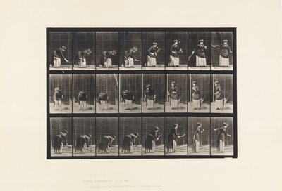 Plaat 295. Lawn Tennis; Serveren door Eadweard Muybridge
