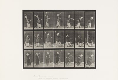 Plaat 298. Lawn Tennis door Eadweard Muybridge
