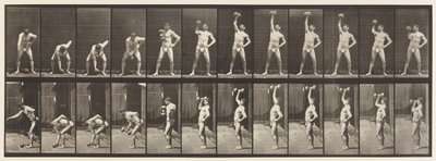 Plaat 320. Een 50 lb Halter Heffen door Eadweard Muybridge