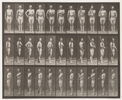Plaat 352. Schouder, order, en draag wapens door Eadweard Muybridge