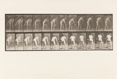 Plaat 390. Boer, gras maaien door Eadweard Muybridge