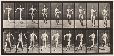 Plaat 3. Lopen door Eadweard Muybridge