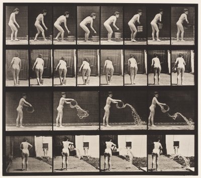 Plaat 401. Emmer Water Leegmaken door Eadweard Muybridge