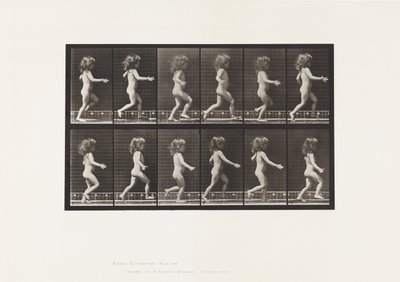 Plaat 469. Kind, rennen, 1885 door Eadweard Muybridge