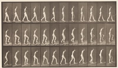 Lopen; trap oplopen; helling oplopen door Eadweard Muybridge