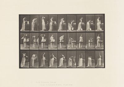 Plaat 496. Diverse Fasen van het Toilet, 1885 door Eadweard Muybridge