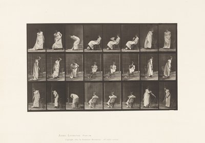 Zitten, Opstaan, enz., 1885 door Eadweard Muybridge
