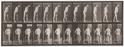 Hemiplegie; Lopen met Kruk, 1885 door Eadweard Muybridge