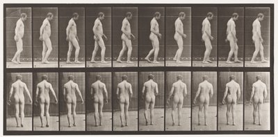 Na hoofdtrauma; lopen door Eadweard Muybridge