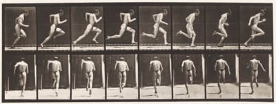 Plaat 61. Rennen op volle snelheid door Eadweard Muybridge