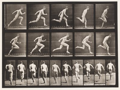 Plaat 63. Rennen op volle snelheid door Eadweard Muybridge
