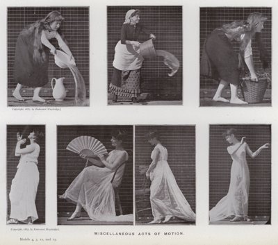 De menselijke figuur in beweging: Diverse handelingen van beweging door Eadweard Muybridge