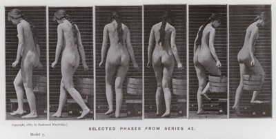 De menselijke figuur in beweging: Geselecteerde fasen uit serie 42 door Eadweard Muybridge