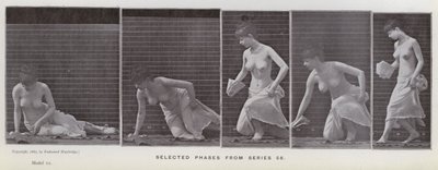 De menselijke figuur in beweging: Geselecteerde fasen uit serie 56 door Eadweard Muybridge