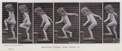 De menselijke figuur in beweging: Geselecteerde fasen uit serie 87 door Eadweard Muybridge