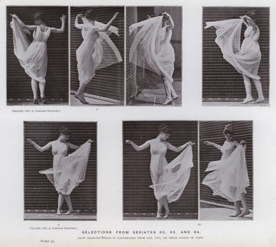 De menselijke figuur in beweging: Selecties uit series 62, 63 en 64 door Eadweard Muybridge