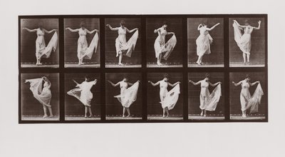 Vrouw die danst, Plaat 107 uit Animal Locomotion, 1887 door Eadweard Muybridge