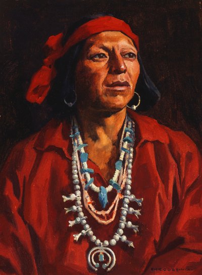 Juan, Pueblo Indiaan door Eanger Irving Couse