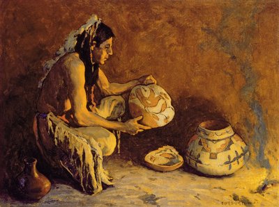 De vogelpot, 1933 door Eanger Irving Couse