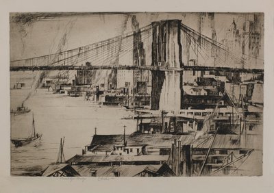 Brooklyn Bridge door Earl Horter