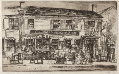 Ye Olde Curiosity Shop, Nantucket door Earl Horter