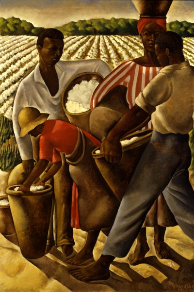 Werk van slaven in de landbouw, 1934 door Earle Richardson
