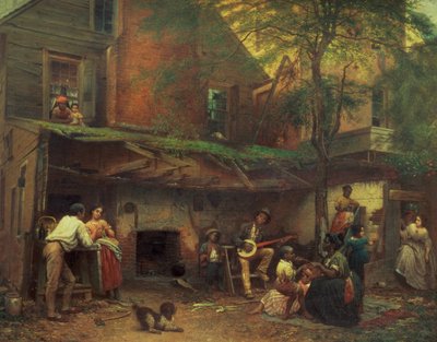 Oud Kentucky thuisleven in het zuiden, 1859 door Eastman Johnson