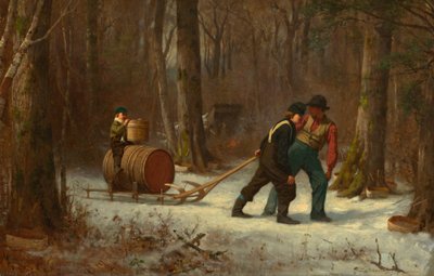 Op weg naar het kamp, 1873 door Eastman Johnson