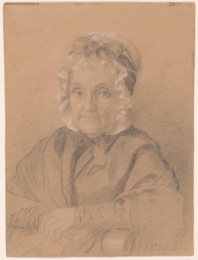 Portret van mevrouw Jeremiah Chandler door Eastman Johnson