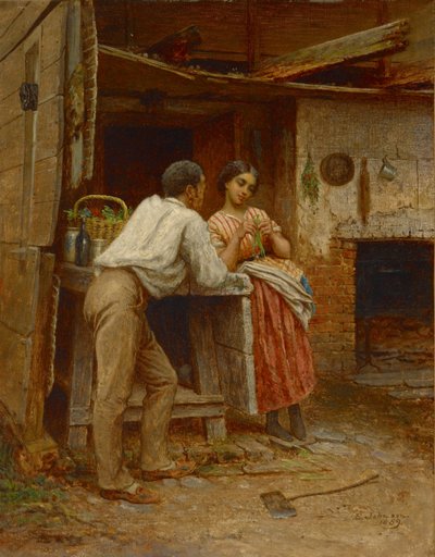 Zuidelijke Hofmakerij door Eastman Johnson