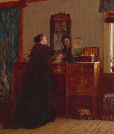 De Toilet door Eastman Johnson